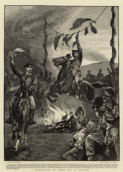Celebrazione del Giorno di San Giovanni in Germania da John Charlton
